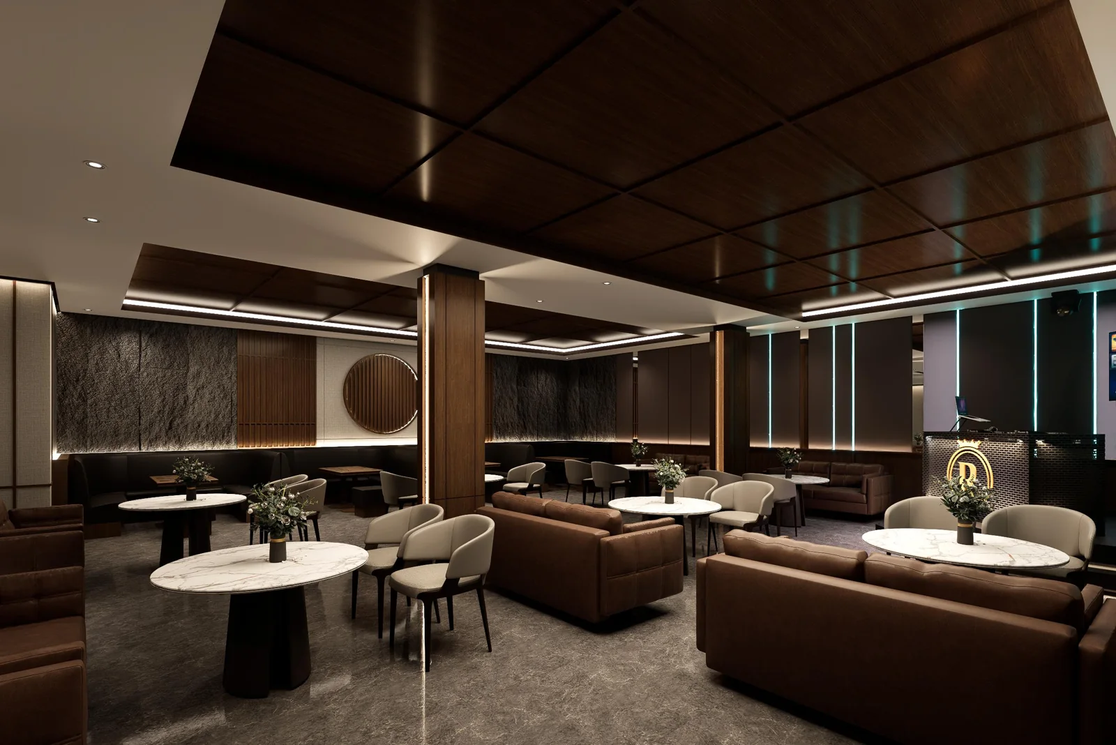 Visualisasi desain lounge King’s Royal Spa Pantai Indah Kapuk 2